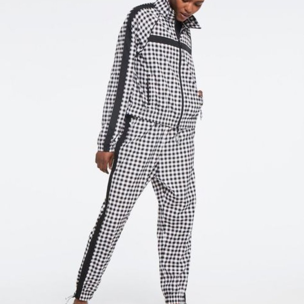Adam Selman Sport Gingham Track Suit NWT